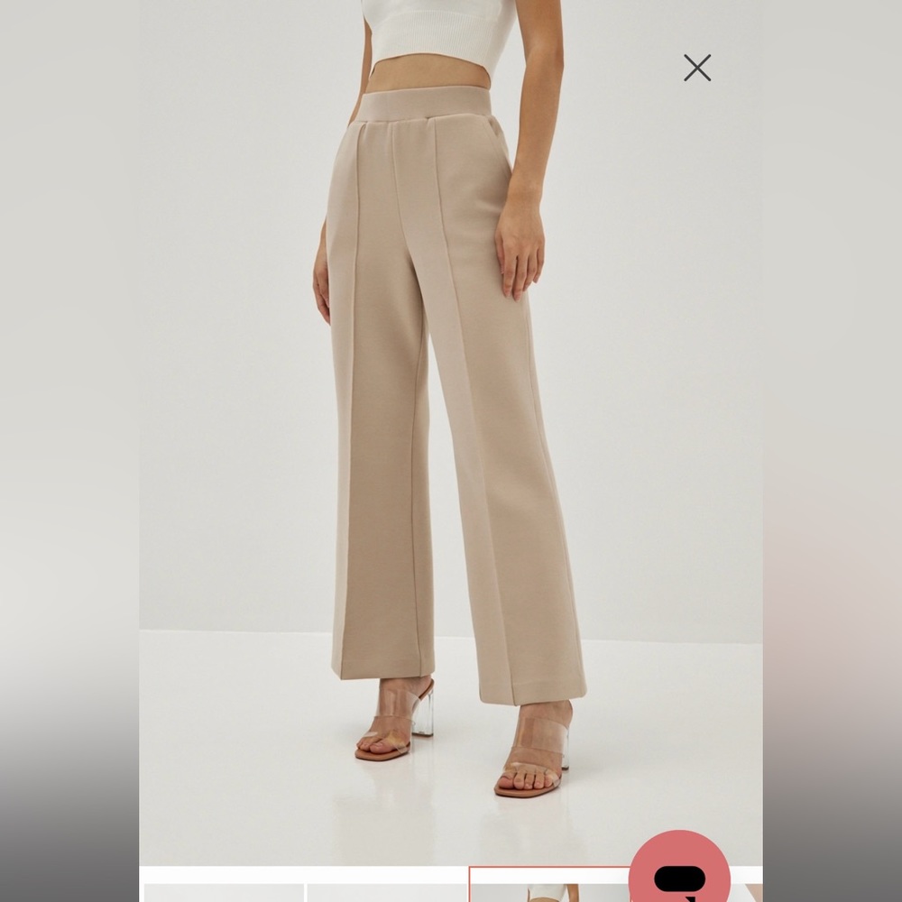 Love Bonito flare pants in ‘sand’ - Picture 2 of 6